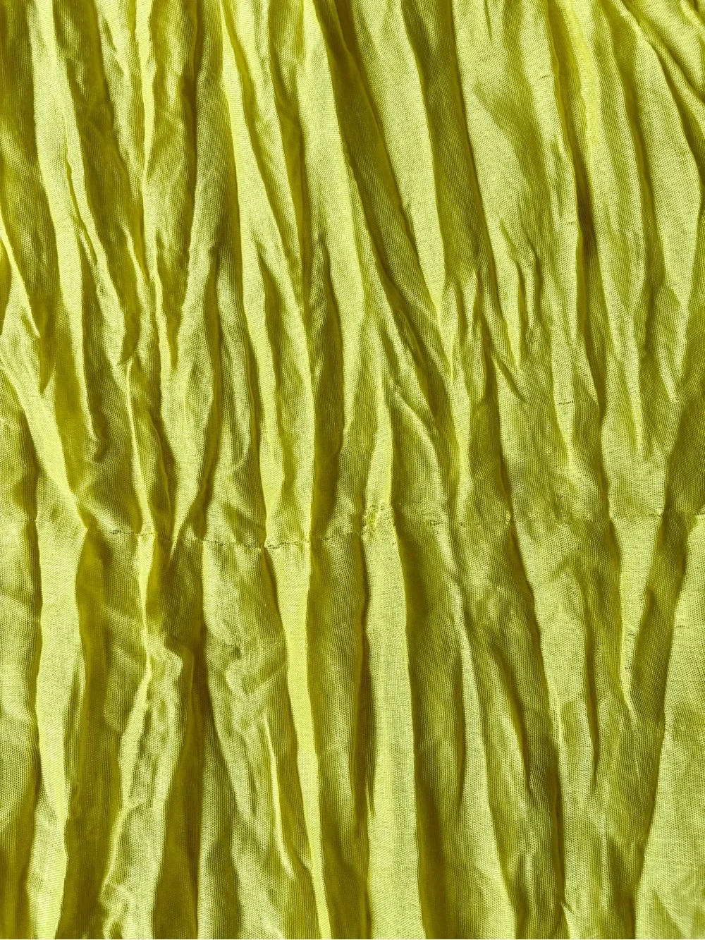 Yellow Crinkled Ling Scarf